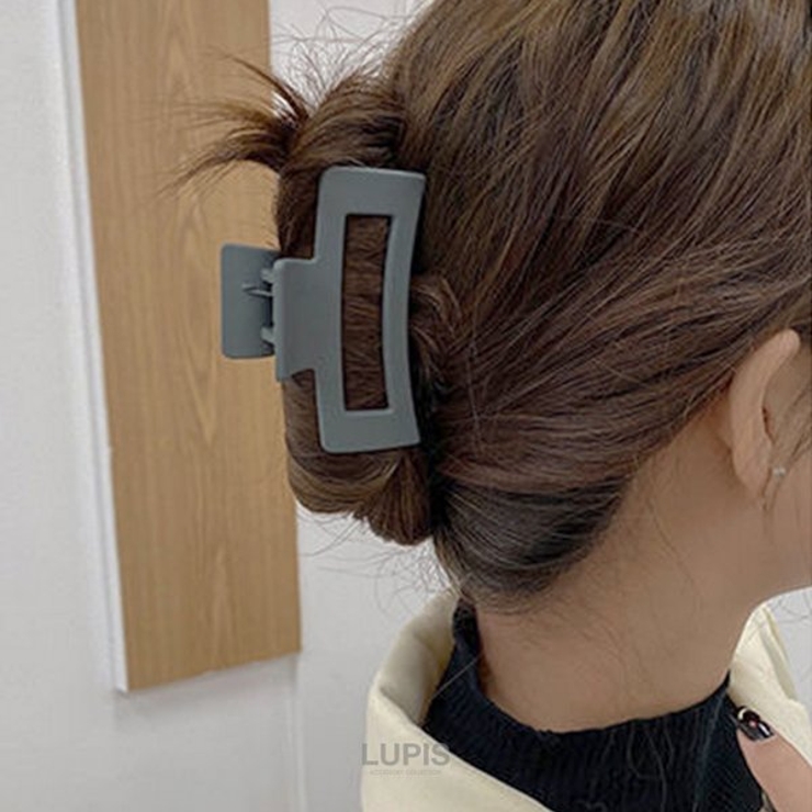 マットカラーレクタングルバンスクリップ【ヘアアクセサリー】 | LUPIS | 詳細画像10 