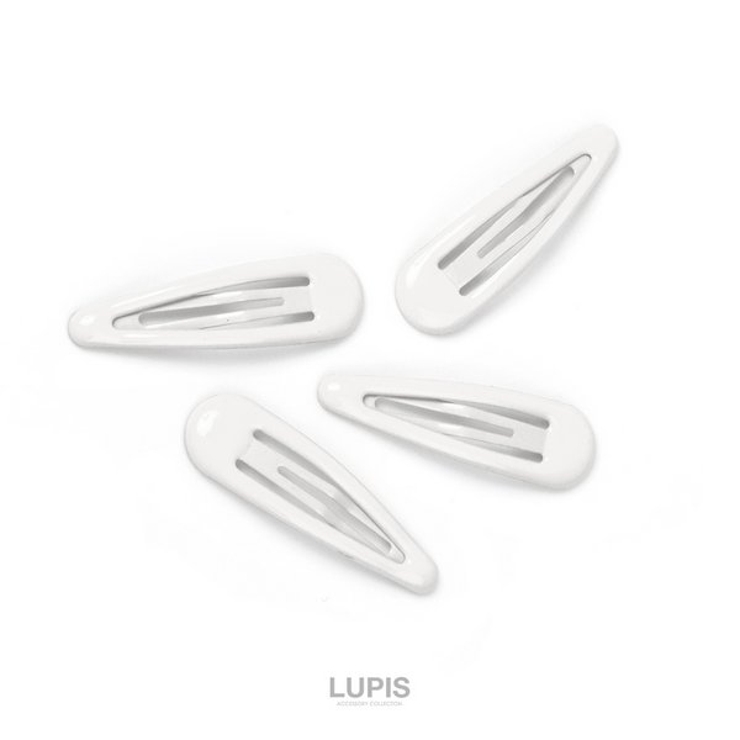 アイボリー | シンプルパッチンヘアピンセット【小さめ 4本セット ヘアアクセサリー】 | LUPIS
