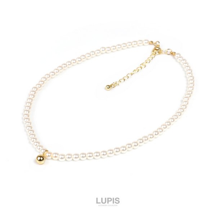 メタルボール×パールネックレス | LUPIS | 詳細画像2 