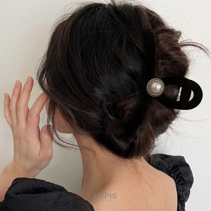 ベロア風バンスクリップ【ヘアアクセサリー】 | LUPIS | 詳細画像3 
