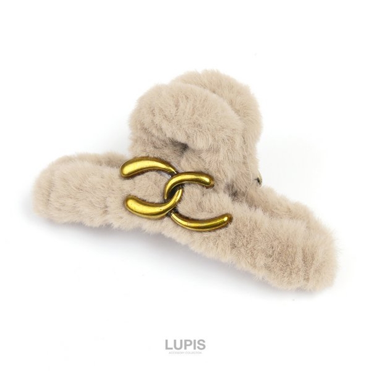 アンティーク調メタルチェーン×ファーバンスクリップ【ヘアアクセサリー】 | LUPIS | 詳細画像5 