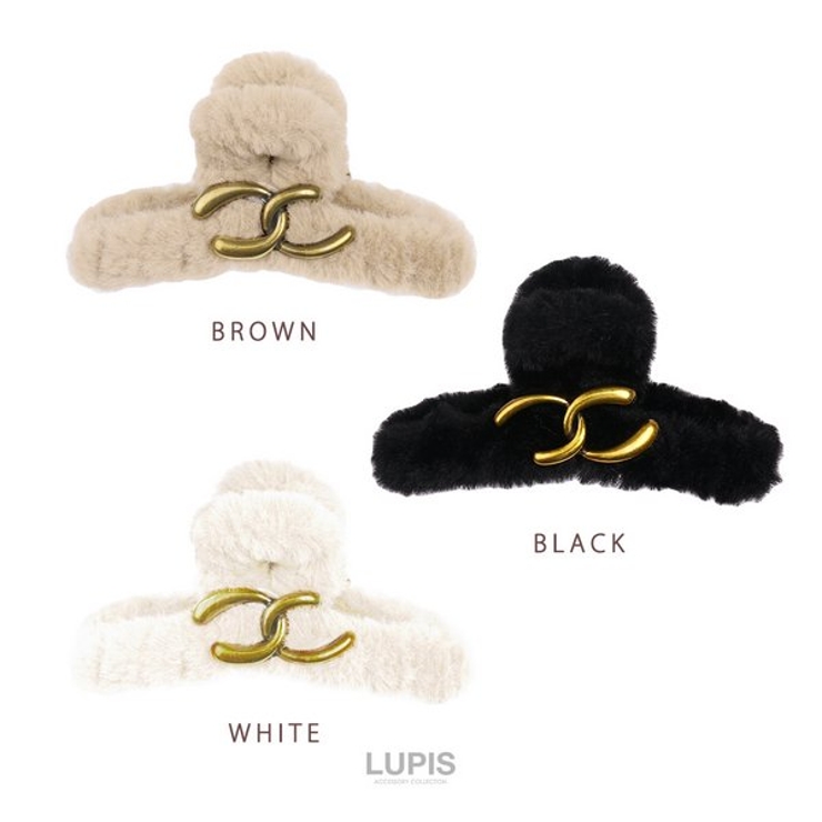 アンティーク調メタルチェーン×ファーバンスクリップ【ヘアアクセサリー】 | LUPIS | 詳細画像9 