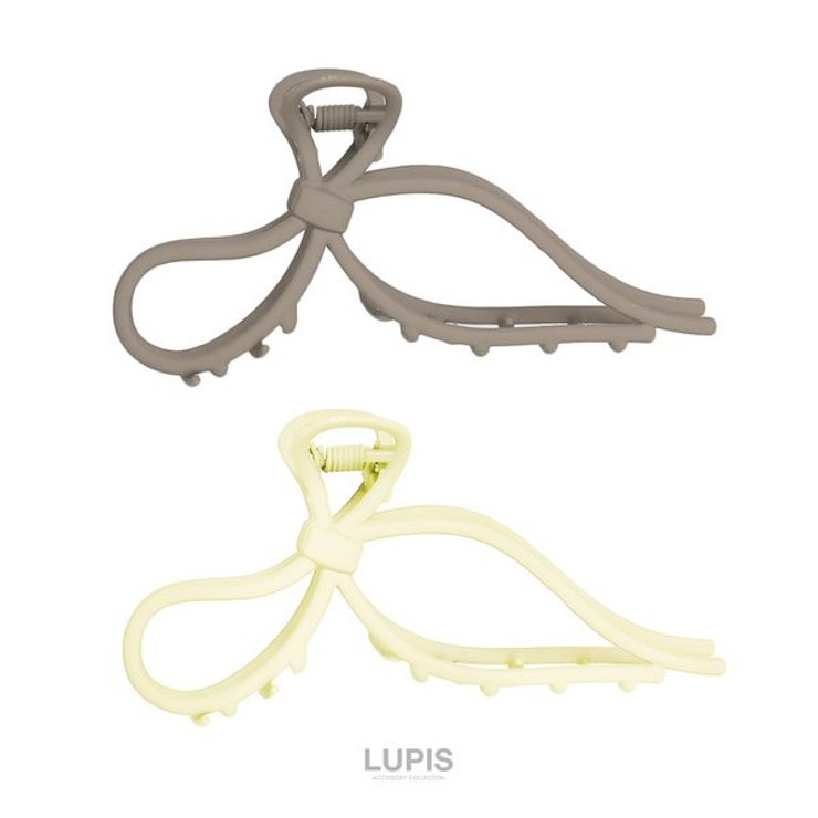 マットカラーリボンバンスクリップ【ヘアアクセサリー】 | LUPIS | 詳細画像4 