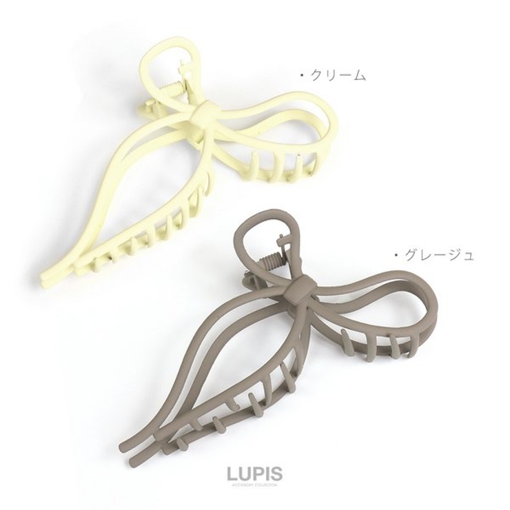 マットカラーリボンバンスクリップ【ヘアアクセサリー】 | LUPIS | 詳細画像5 