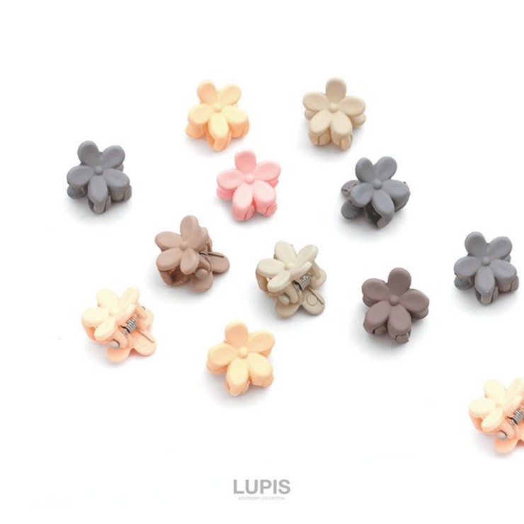 シックカラーフラワーミニヘアクリップセット | LUPIS | 詳細画像3 