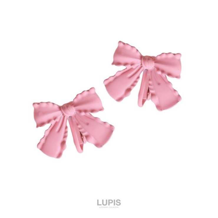 マットカラーリボンイヤリング【クリップ式】 | LUPIS | 詳細画像5 