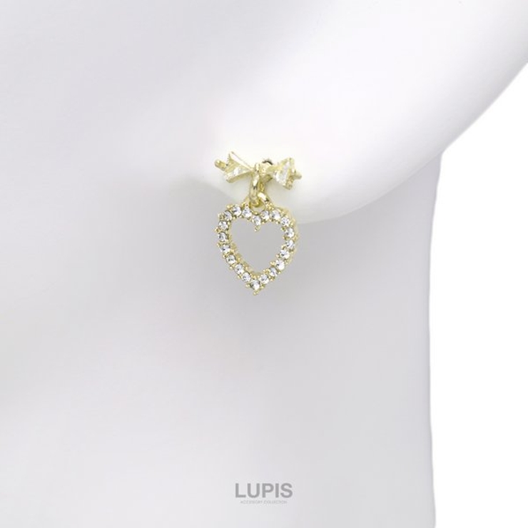 リボン×ハートキラキライヤリング | LUPIS | 詳細画像3 