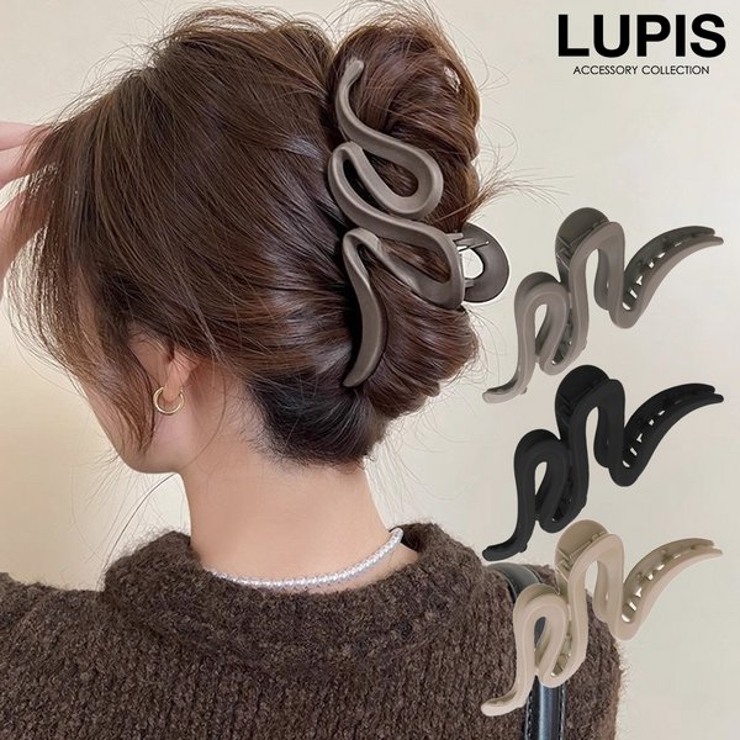 マットカラーニュアンスラインバンスクリップ | LUPIS | 詳細画像1 