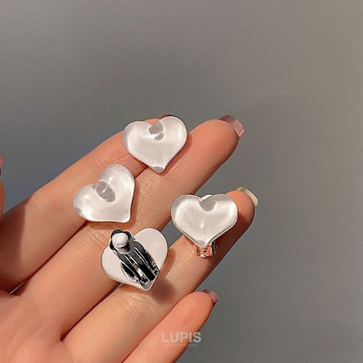 クリアハートイヤリング | LUPIS | 詳細画像4 