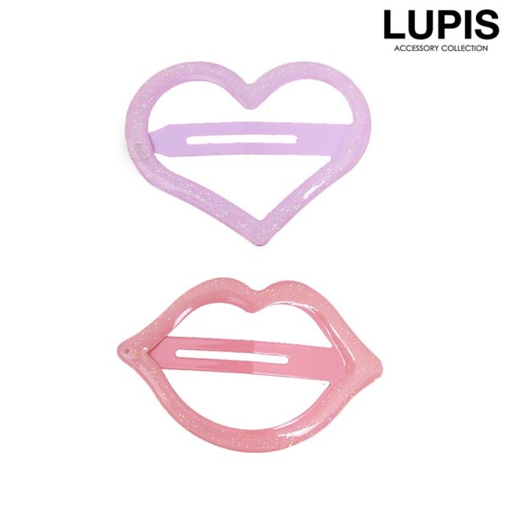 ハート×リップぱっちんヘアピン | LUPIS | 詳細画像1