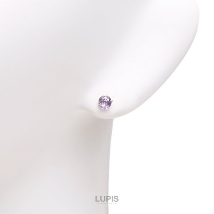 【S925ポスト】バタフライ×ストーンピアス | LUPIS | 詳細画像3 