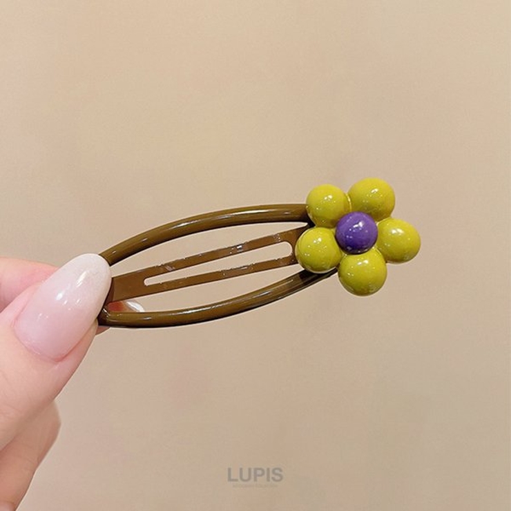 ≪1個入り≫レトロガーリーフラワーぱっちんヘアピン | LUPIS | 詳細画像5 