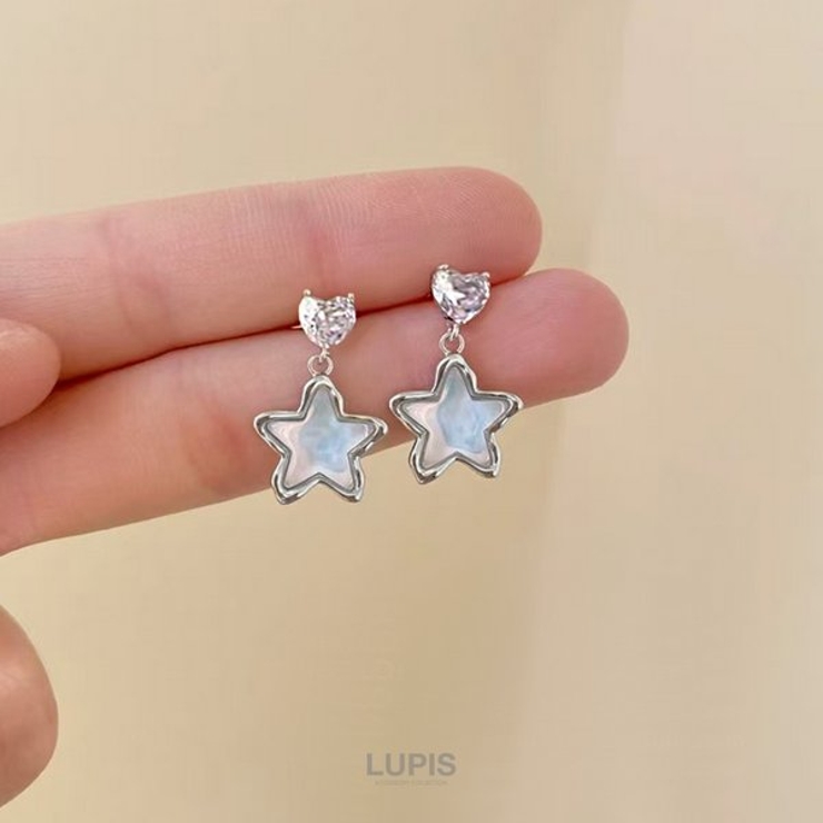 【S925ポスト】ハート×スターピアス | LUPIS | 詳細画像2 