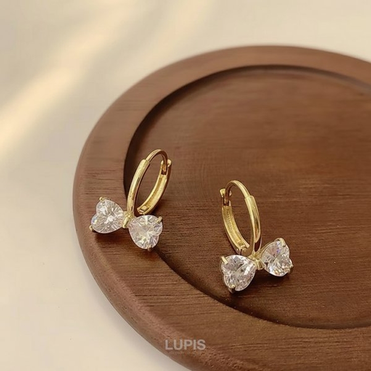 キラキラリボンフープピアス | LUPIS | 詳細画像2 