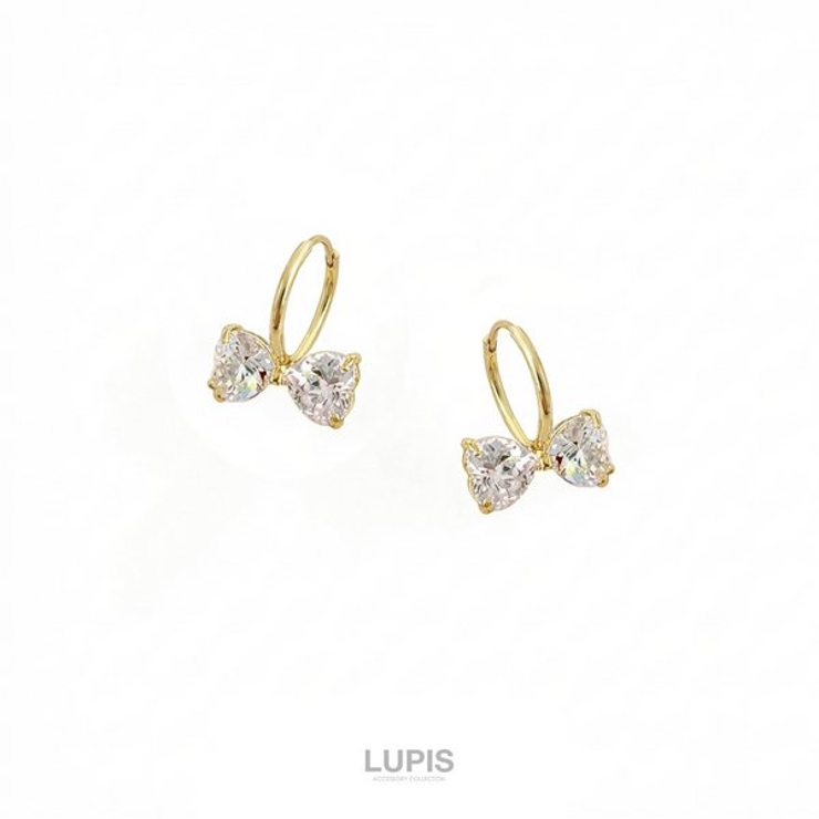 キラキラリボンフープピアス | LUPIS | 詳細画像4 