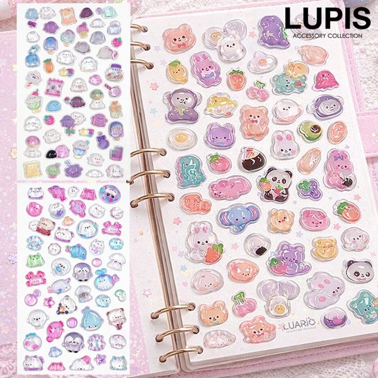 【かたいシール】いきもの×おばけ立体シール | LUPIS | 詳細画像1 