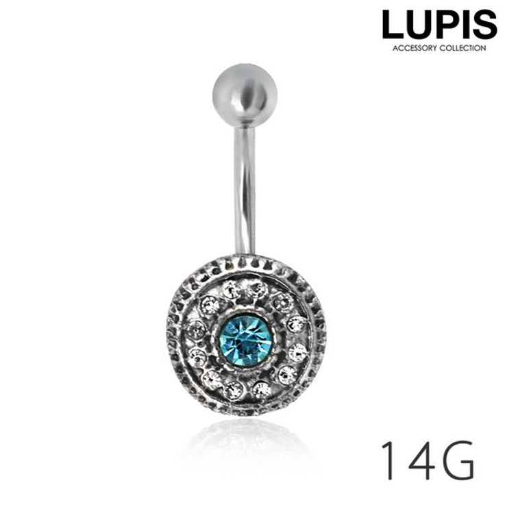 【14G】エスニックシルバーバナナバーベルボディピアス | LUPIS | 詳細画像1 