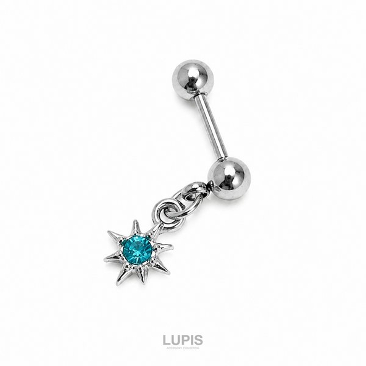 【18G】スターダストチャームストレートバーベルボディピアス | LUPIS | 詳細画像2 