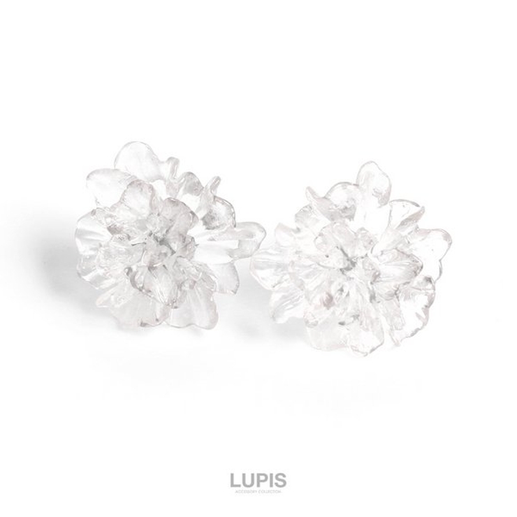 クリア | クリアフラワーピアス 【ピアス レディース | LUPIS