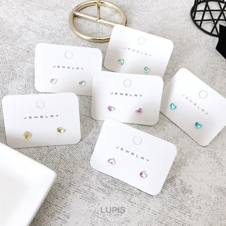 クリアカラープチハートピアス【小さめ S925ポスト】 | LUPIS | 詳細画像3 