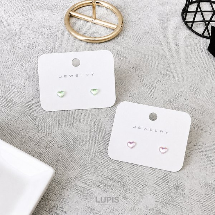 クリアカラープチハートピアス【小さめ S925ポスト】 | LUPIS | 詳細画像5 