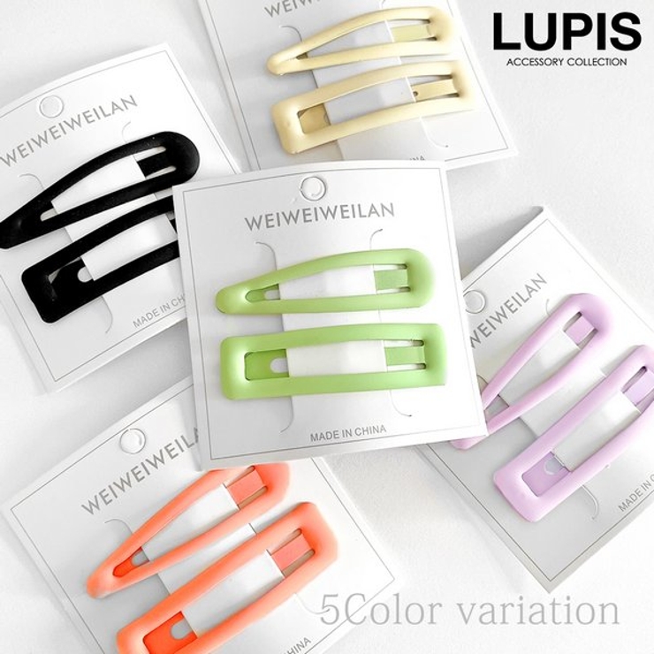 パステルマットカラーぱっちんヘアピンセット 【ヘアピン パッチンピン | LUPIS | 詳細画像1 