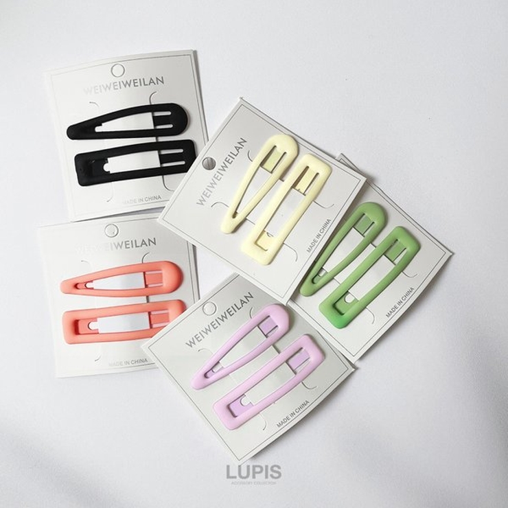 パステルマットカラーぱっちんヘアピンセット 【ヘアピン パッチンピン | LUPIS | 詳細画像2 