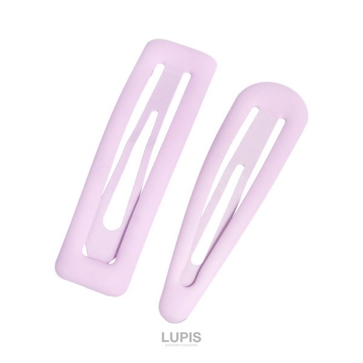 パープル | パステルマットカラーぱっちんヘアピンセット 【ヘアピン パッチンピン | LUPIS