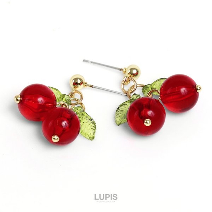 【S925ポスト】チェリーピアス | LUPIS | 詳細画像5 