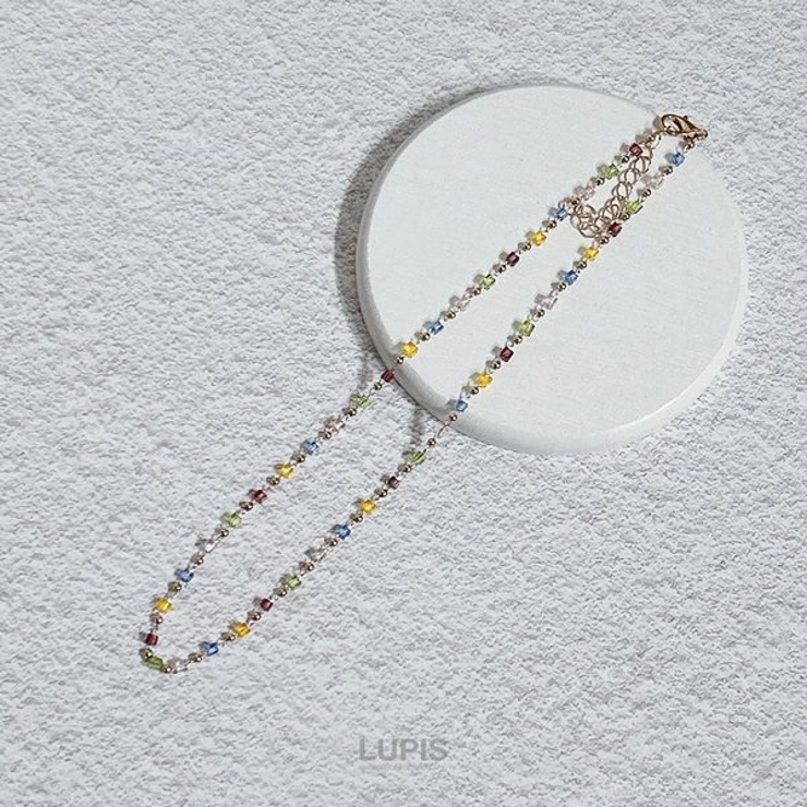 キューブビーズチョーカーネックレス 【チョーカー ネックレス | LUPIS | 詳細画像5 