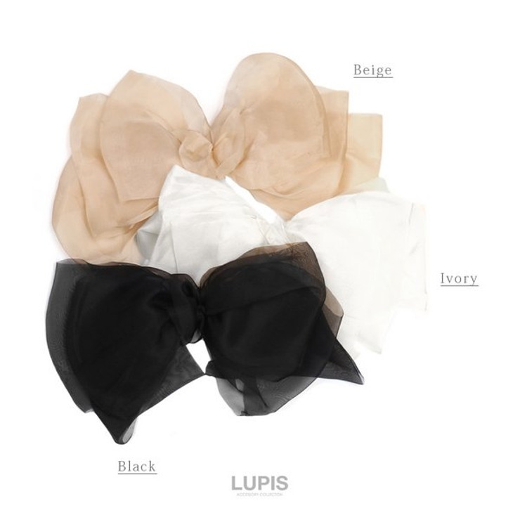 シフォンBIGリボンバレッタ | LUPIS | 詳細画像7 