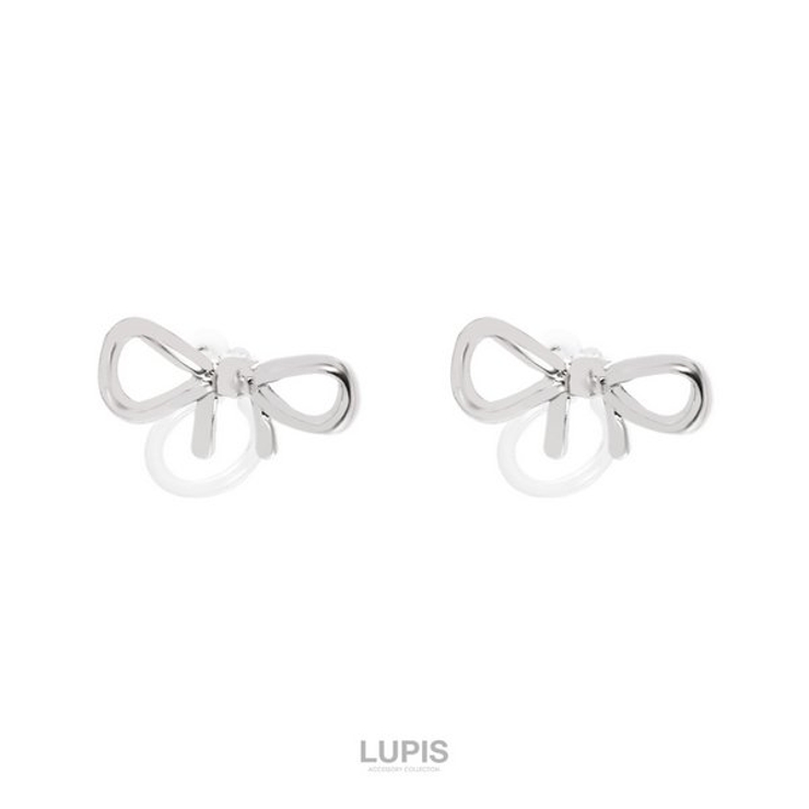 シンプルリボンイヤリング【小ぶり 樹脂】 | LUPIS | 詳細画像2 