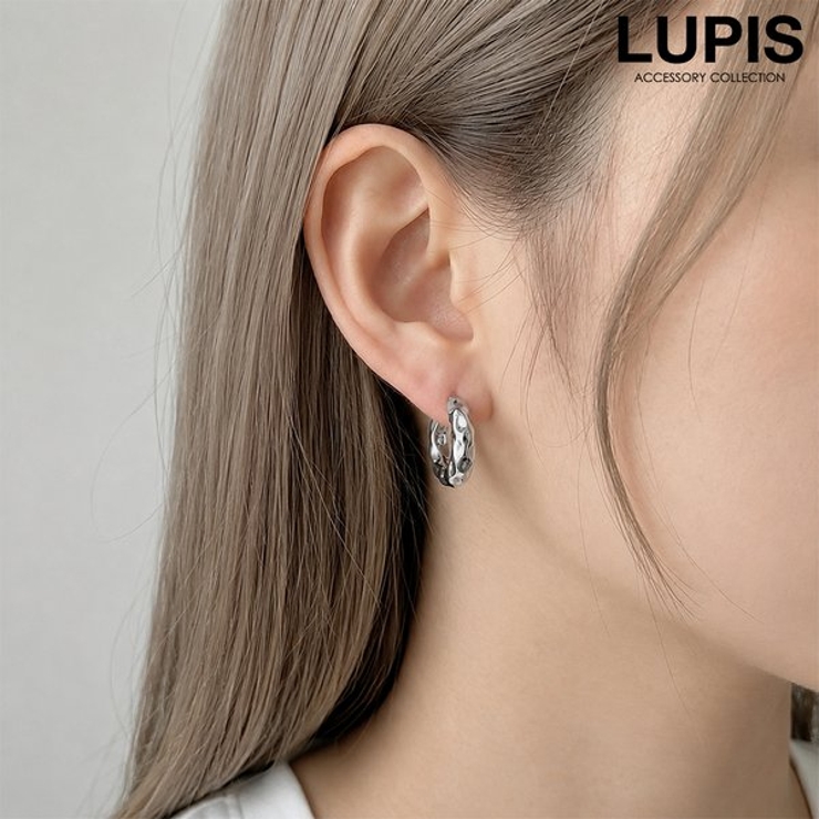 変形メタルフープピアス | LUPIS | 詳細画像1 