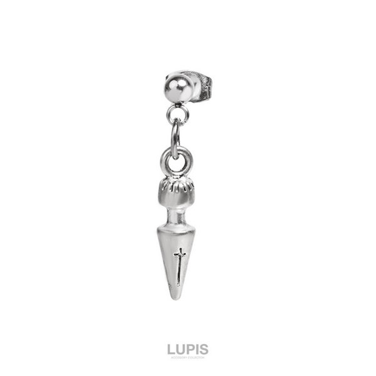 ≪1個入/片耳用≫クロス×スパイクアンティークピアス | LUPIS | 詳細画像3 