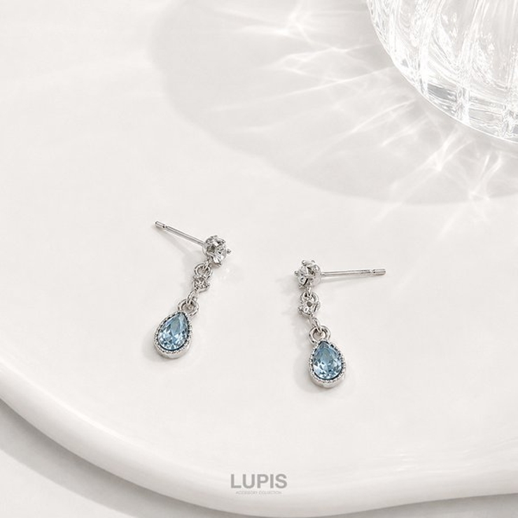 【S925ポスト】ティアドロップピアス | LUPIS | 詳細画像4 