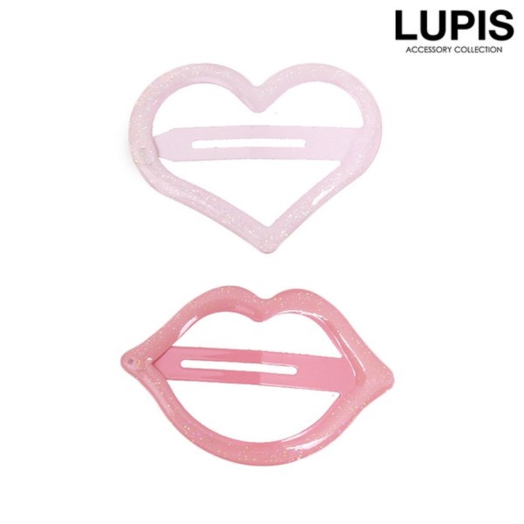 ハート×リップぱっちんヘアピン | LUPIS | 詳細画像1 