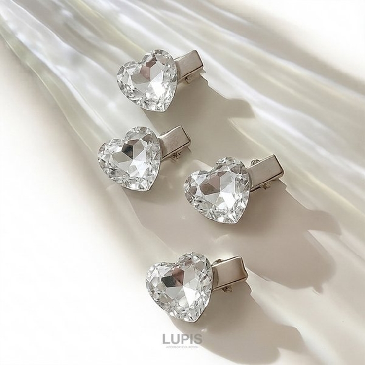 ≪1個入り≫ハートジュエルミニヘアクリップ | LUPIS | 詳細画像2 