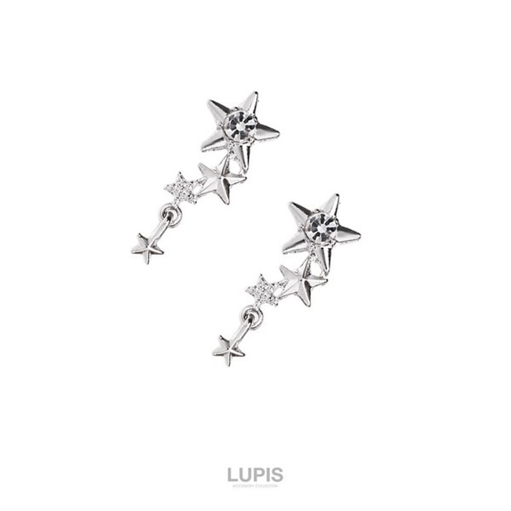 【S925ポスト】シャイニング4連スターピアス | LUPIS | 詳細画像4 