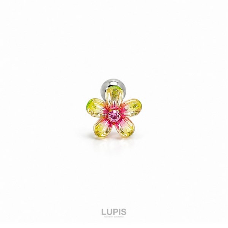≪1個入/片耳用≫グラデーションフラワーピアス | LUPIS | 詳細画像2 
