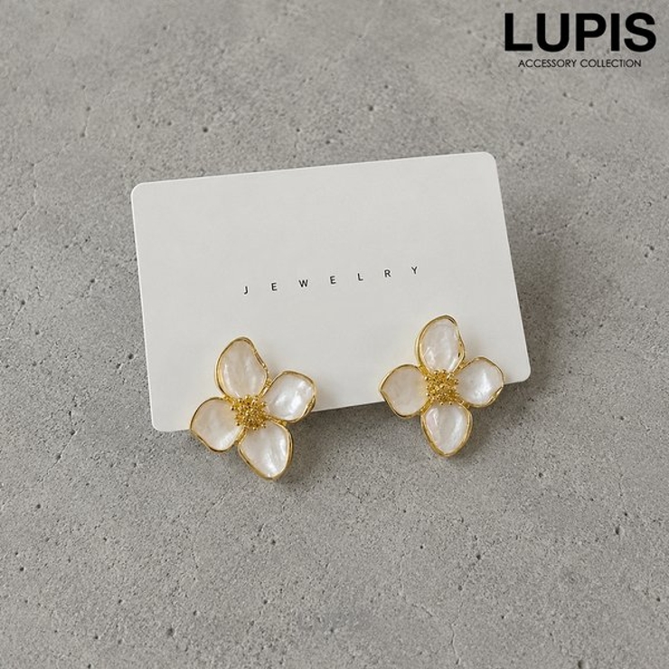 エレガンスフラワーピアス | LUPIS | 詳細画像1 
