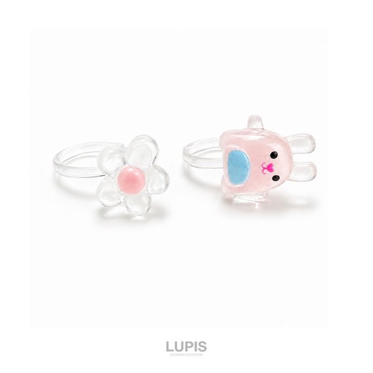 うさぎ×フラワー樹脂イヤリング | LUPIS | 詳細画像2 