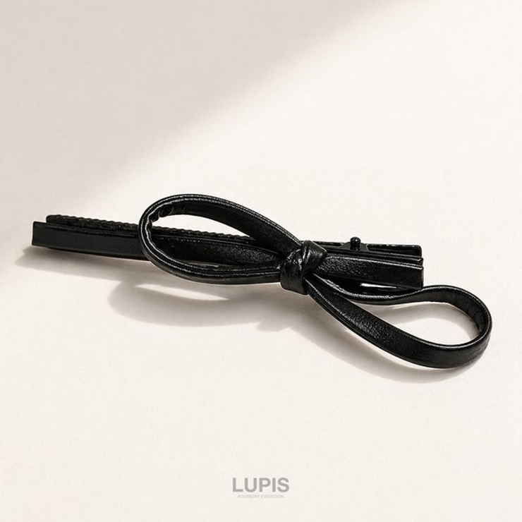 ≪1個入り≫レザー調リボンヘアクリップ | LUPIS | 詳細画像3 