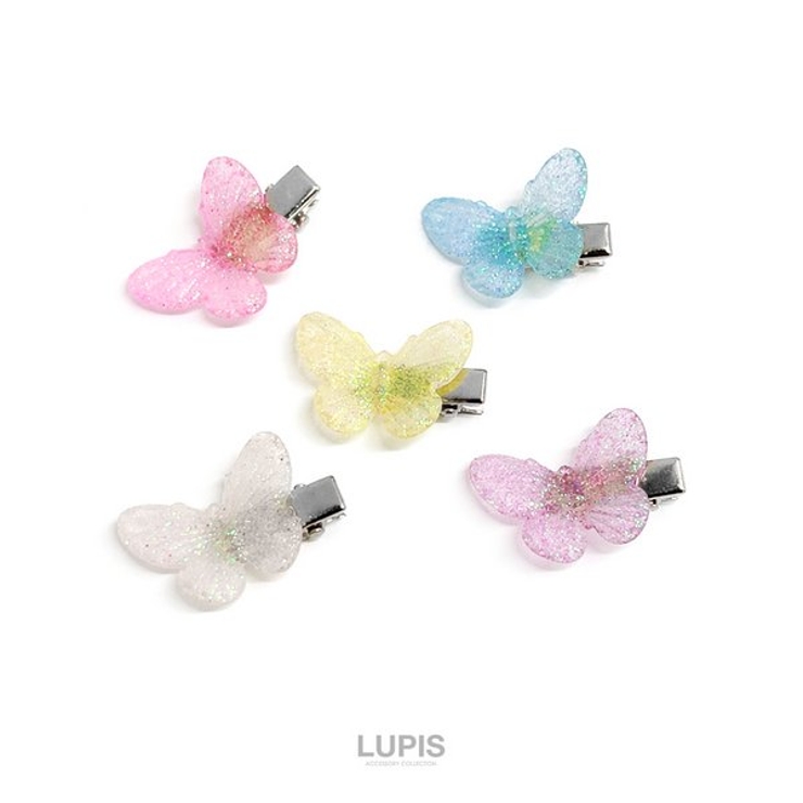 【小ぶり】キラキラバタフライヘアクリップ | LUPIS | 詳細画像4 
