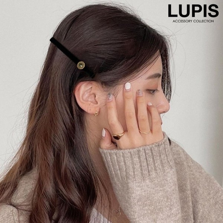 アンティーク調ベロアヘアクリップ | LUPIS | 詳細画像1 