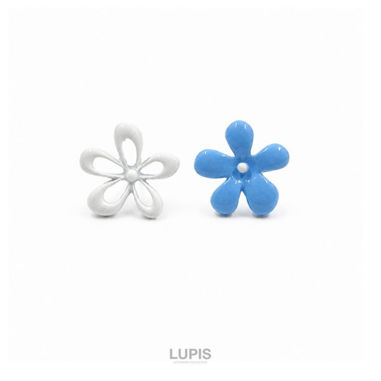 【S925ポスト】パステルバイカラーフラワーピアス | LUPIS | 詳細画像5 