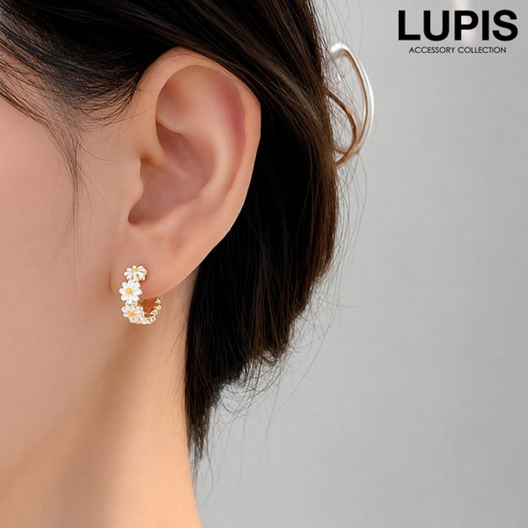 フラワーミニフープピアス | LUPIS | 詳細画像1 