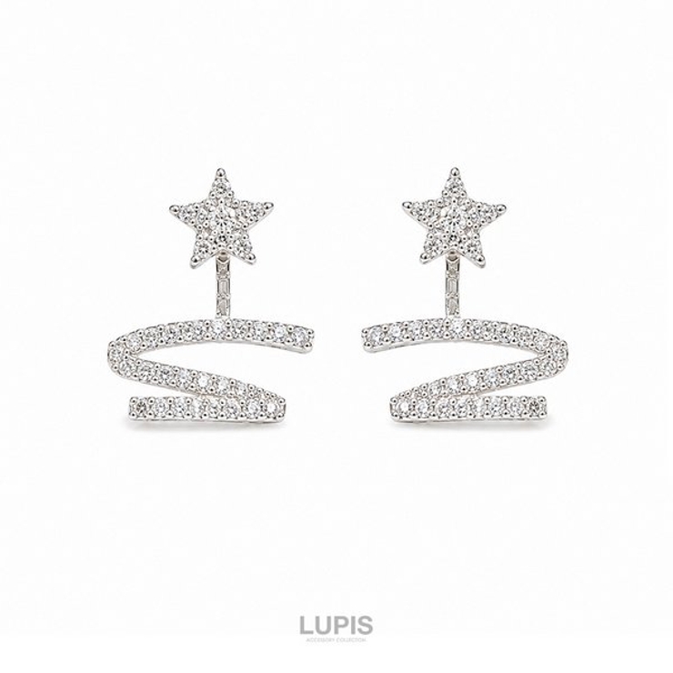 スター×Sラインバックキャッチピアス | LUPIS | 詳細画像5 