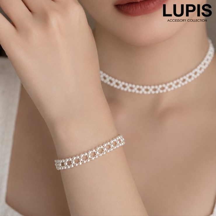 レース編みパールブレスレット | LUPIS | 詳細画像1 