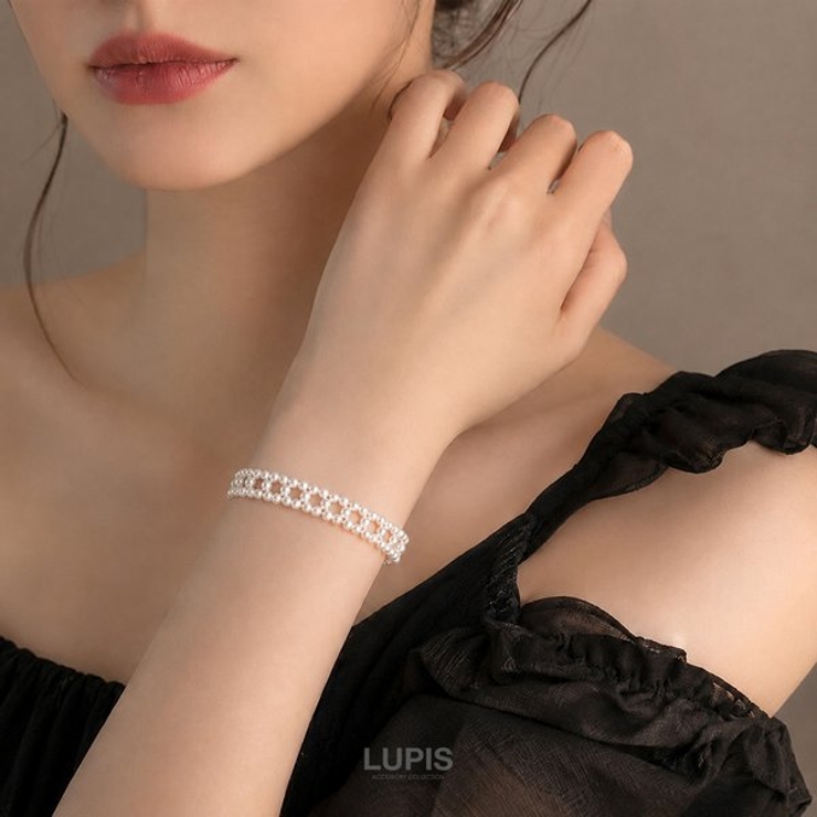 レース編みパールブレスレット | LUPIS | 詳細画像2 