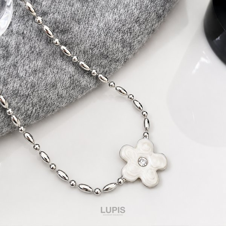 マーブルフラワーネックレス | LUPIS | 詳細画像3 